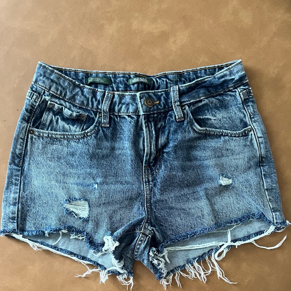 Wild Fable Mid-Rise Distressed Shorts